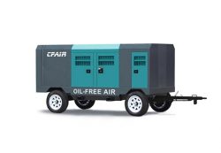Mobile Engine Driven Oil Free Air Compressor 150 CFM