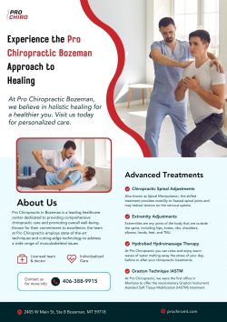 Experience the Pro Chiropractic Bozeman Approach to Healing