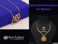 Shop Women Gold Plated Necklaces At Soni Fashion For Glamour Redefined