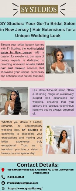 SY Studios: Your Go-To Bridal Salon in New Jersey | Hair Extensions for a Unique Wedding Look