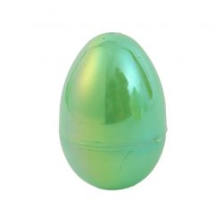 Green Solid Color Electroplated Plastic Easter Eggs