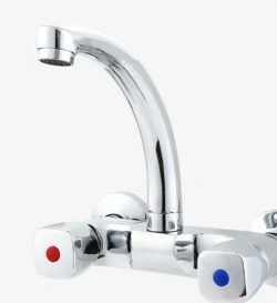 Hot and Cold Single Handle Deck Mounted Sink Water Mixer Tap