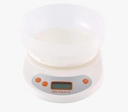 Economical electronic kitchen scale with large capacity tray
