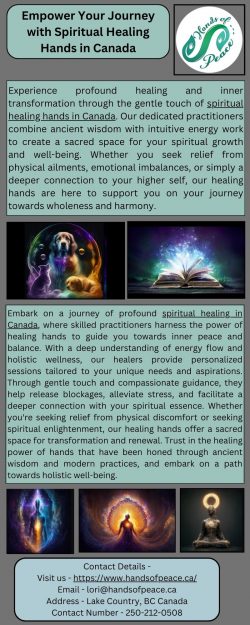 Empower Your Journey with Spiritual Healing Hands in Canada