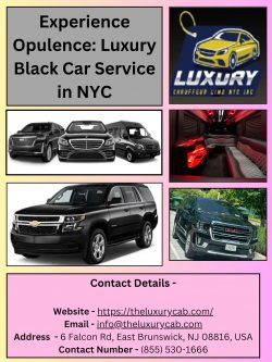 Experience Opulence: Luxury Black Car Service in NYC