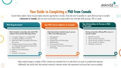 Your Guide to Completing a PhD from Canada
