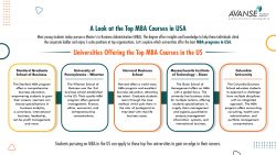 A Look at the Top MBA Courses in USA