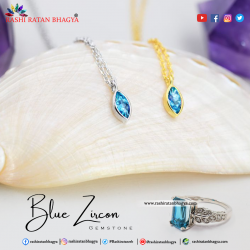 Get Certified Blue Zircon Stone from Rashi Ratan Bhagya