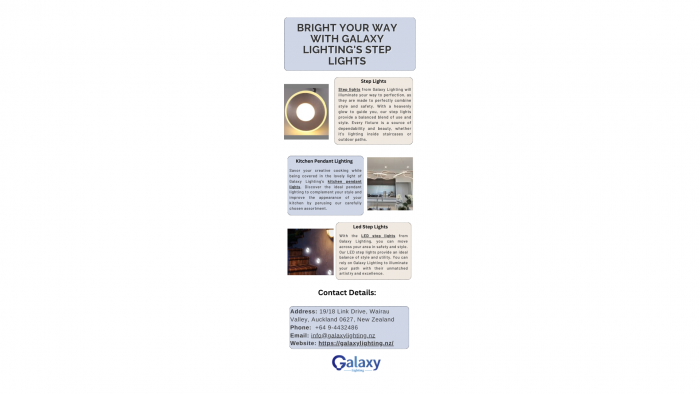 Bright Your Way With Galaxy Lighting’s Step Lights
