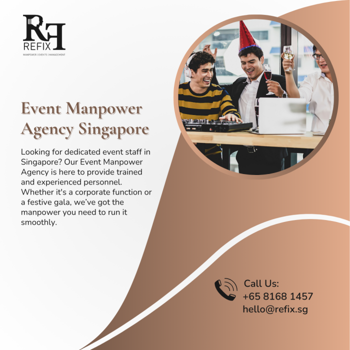 Engage with Refix, your Event Manpower Agency Singapore partner.