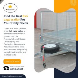 Find the Best 8×5 cage trailer For Your Daily Needs