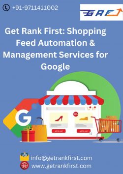 Get Rank First: Shopping Feed Automation & Management Services for Google