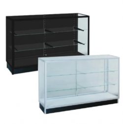Get Silver Framed Glass Display Case from Now Displays