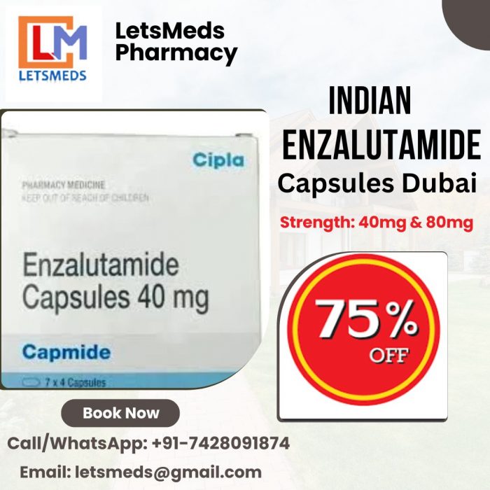 Indian Enzalutamide 40mg Capsules Online Price Philippines, Thailand, USA