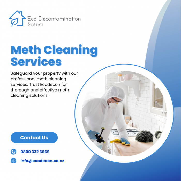 We provide eco-friendly Meth Cleaning Services in New Zealand