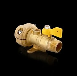 Brass Gas Valve Manufacturers Wall Mount Φ20 Φ32 Gas Valve For Polyethylene(PP) Metal Piping