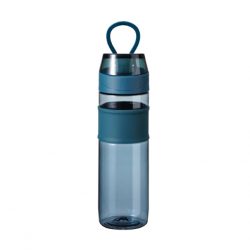 Clear Slim Plastic Water Bottle Drinking Sport With Handle Lid