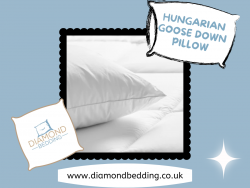 Hungarian Goose Down Pillow in Diamond Bedding