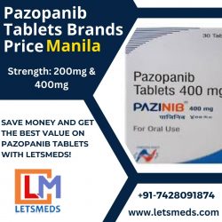 Buy Indian Pazopanib Tablets Online Cost Metro Manila Philippines