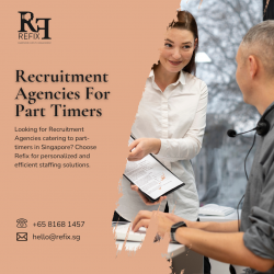 Utilize Refix, one of the leading Recruitment Agencies for Part-Timers.