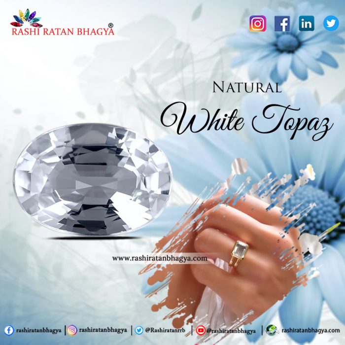 Buy White Topaz Stone Online at Best price from Rashi Ratan Bhagya