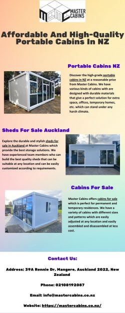Affordable And High-Quality Portable Cabins In NZ