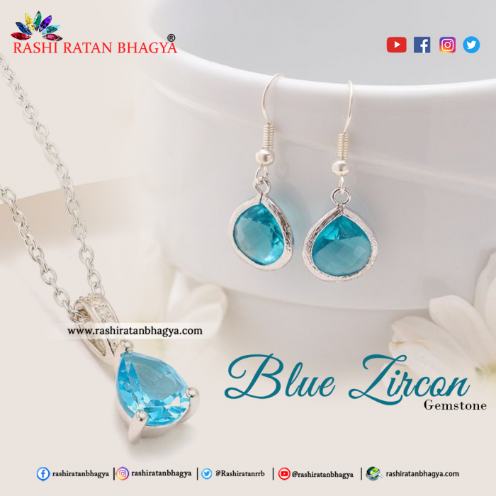 Blue Zircon Stone Online at Best Price from Rashi Ratan Bhagya