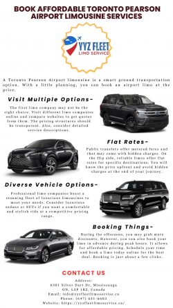 Book Affordable Toronto Pearson Airport Limousine Services