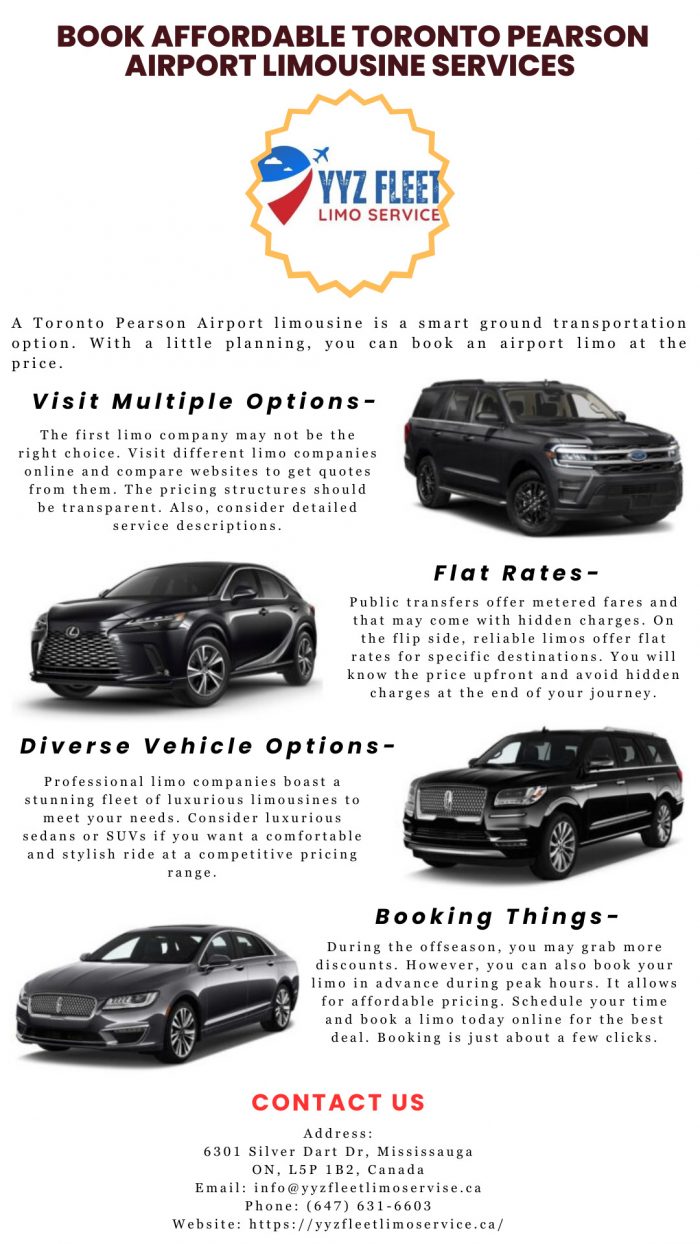 Book Affordable Toronto Pearson Airport Limousine Services