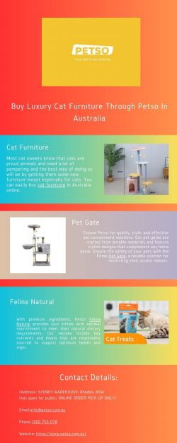Buy Luxury Cat Furniture Through Petso In Australia