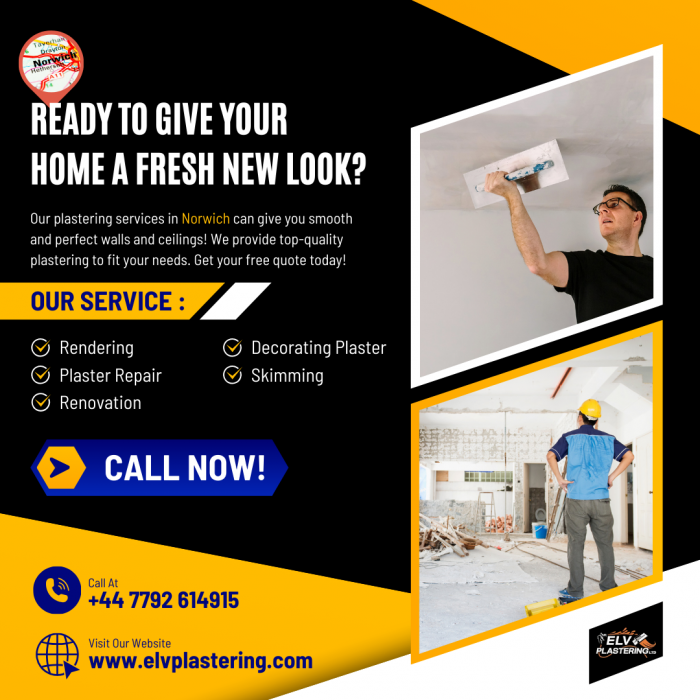 Home Plastering Services in Norwich | ELV Plastering