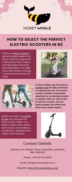 How To Select The Perfect Electric Scooters In NZ