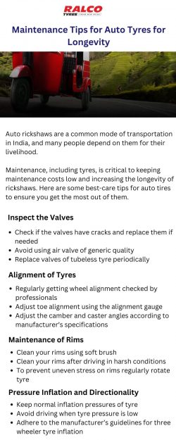 Maintenance Tips for Auto Tyres for Longevity