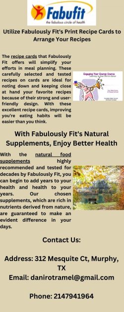 Fabulously Fit: All-Natural Food Supplements For Maximum Well-being