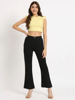 Stylish Black Cotton Pants Available