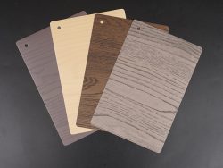 PET adhesive film cloth with embossed wood grain