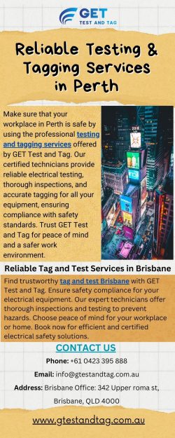 Reliable Testing & Tagging Services Now Available in Perth