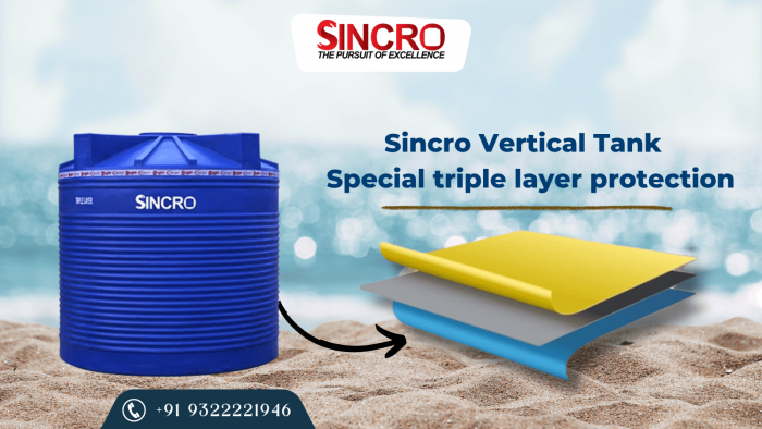 Sincro Vertical Tank – Special Triple Layer Protection