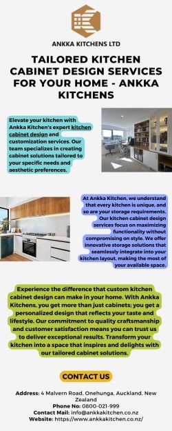 Tailored Kitchen Cabinet Design Services for Your Home – Ankka Kitchens