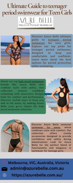 Stylish & Reliable teenager period swimwear for Teens | Azure Belle Expert Guide