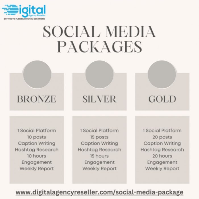 Monthly Social Media Marketing Packages