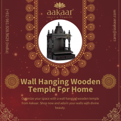 Order Wall Hanging Wooden Temple For Home and it will fit on your shelf