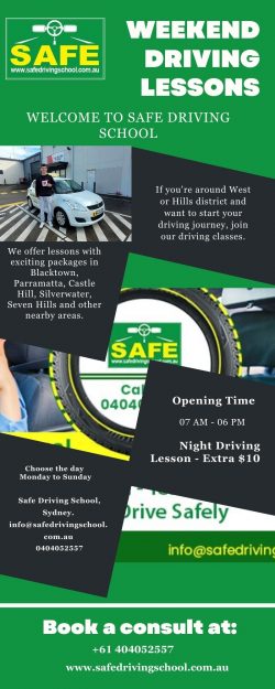 Weekend Driving Lessons in Seven Hills