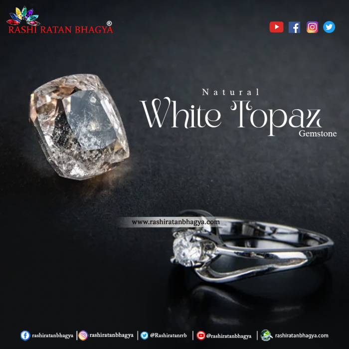 Shop White Topaz Stone online from RashiRatanBhagya