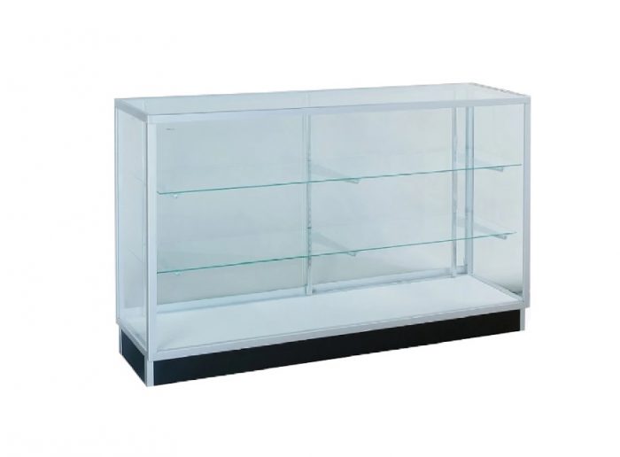 Buy Premium Silver Framed Glass Display Case for Their Collections from Now Displays