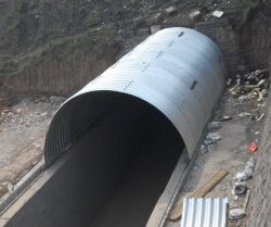 Corrugated steel culvert