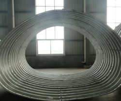 Corrugated steel arch pipe