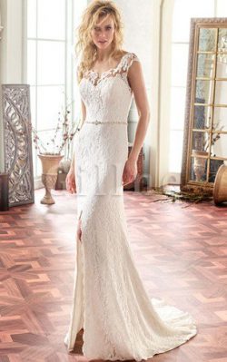 Abito da Sposa Conservatore Lusso in Pizzo Vintage in Pizzo – Gillne.it