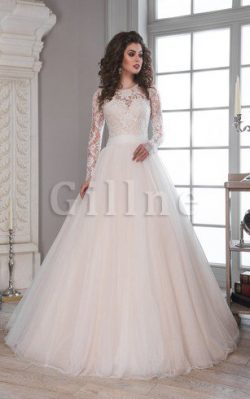 Abito da Sposa in Tulle Spazzola Treno con Bottone con Nastro con Fiocco – Gillne.it