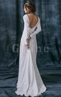 Abito da Sposa Tubino Vintage Profondo V-scollo Barchetta decorato – Gillne.it